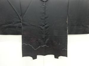 御所車に花模様刺繍一つ紋絵羽織